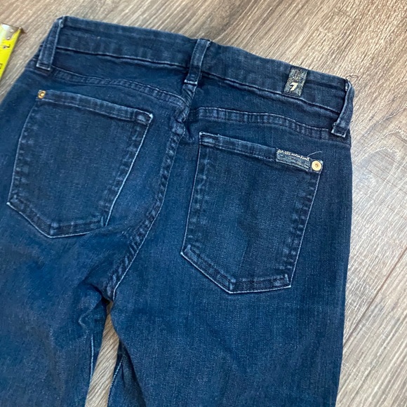 7 for all ManKind blue jeans size 24 - Picture 3 of 6